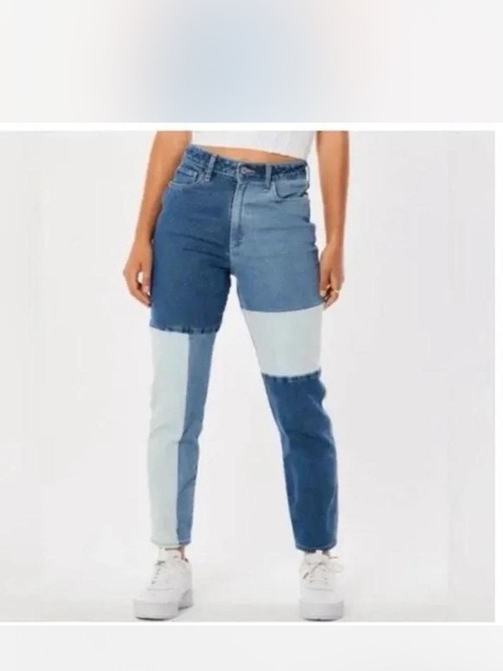 Hollister Patchwork Mom jean